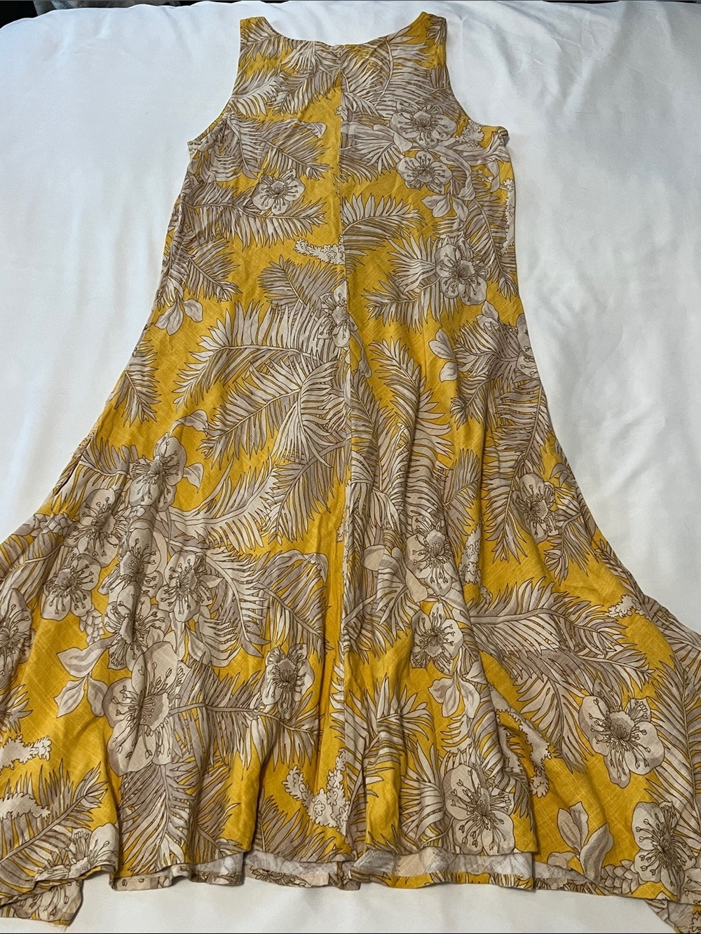 Philosophy Linen Tropical Print Tank Dress - Picture 2 of 3